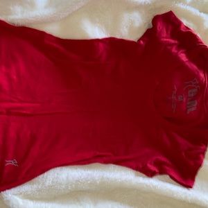 Red VCut Top